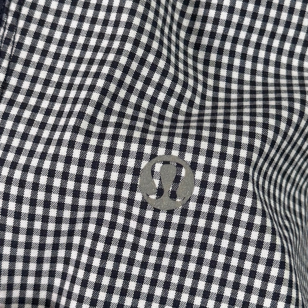 RARE Lululemon Pace Breaker 9” Lined Shorts Gingham Inkwell Medium - Picture 5 of 6